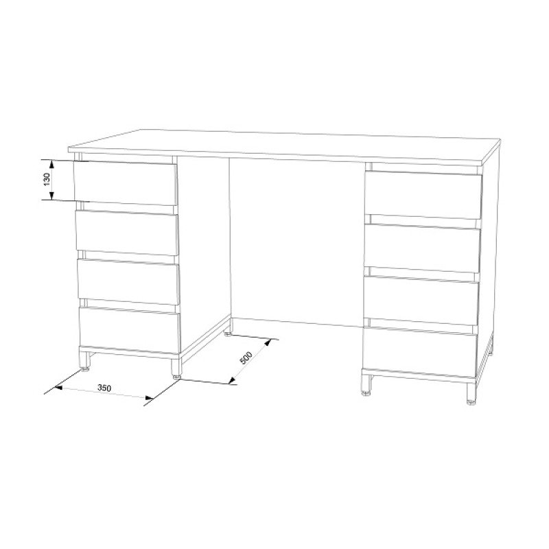 Стол письменный Лофт СПЛ-15 / 1400 ТМ Flashnika
