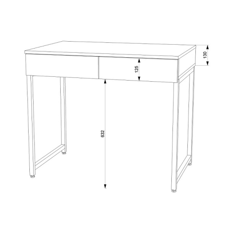 Стол письменный Лофт СПЛ-5 / 700 ТМ Flashnika