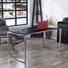 Стол письменный Q-160 / 18 мм Чёрный ТМ Loft Design