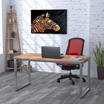 Стол письменный Q-160 / 36 мм Дуб Крафт Золотой ТМ Loft Design