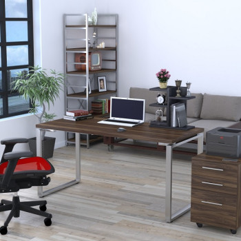 Стол письменный Q-160 / 36 мм Орех Модена ТМ Loft Design
