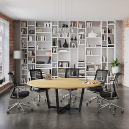 Стіл для переговорів D-2000 Дуб Крафт Золотий ТМ Loft Design