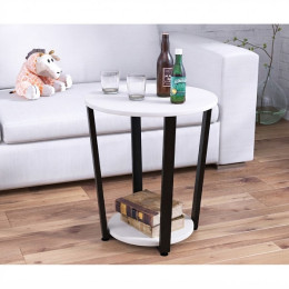 Стіл журнальний D-50 Білий ТМ Loft Design