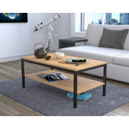 Стол журнальный L-1 Дуб Крафт Золотой ТМ Loft Design