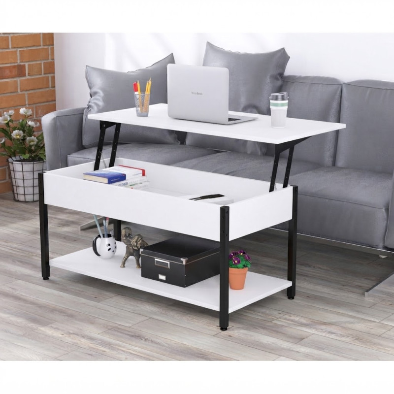 Стіл журнальний L-5 Slider Білий ТМ Loft Design