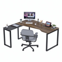 Стіл офісний NDU-160 Горіх Модена / Антрацит ТМ Loft Design