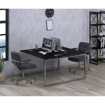 Стол письменный Q-140  Чёрный ТМ Loft Design