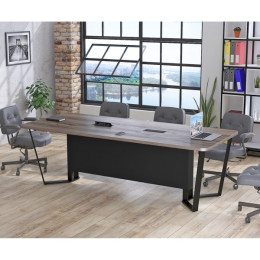 Стіл для переговорів V-240 з розетками Дуб Палена ТМ Loft Design