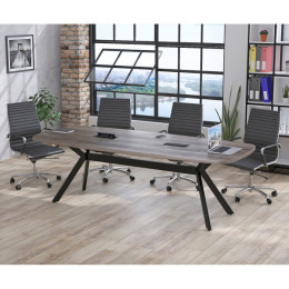 Стіл для переговорів Академія з розетками Дуб Палена ТМ Loft Design