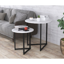 Стіл журнальний Дельта Дуо Білий ТМ Loft Design