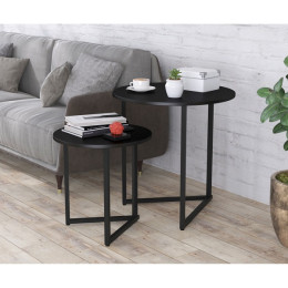Стіл журнальний Дельта Дуо Чорний ТМ Loft Design