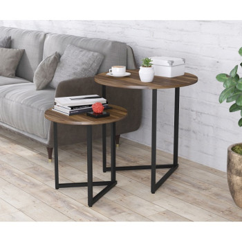 Стіл журнальний Дельта Дуо Горіх Модена ТМ Loft Design