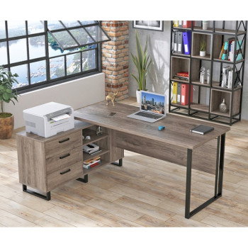 Стол письменный Нотариус Дуб Палена ТМ Loft Design