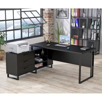 Стіл письмовий Нотаріус Чорний ТМ Loft Design