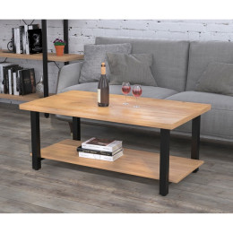 Стіл журнальний Токіо Дуб Крафт Золотий ТМ Loft Design