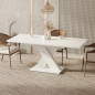 Стол обеденный раскладной Ламар Белый Глянец ТМ Неман
