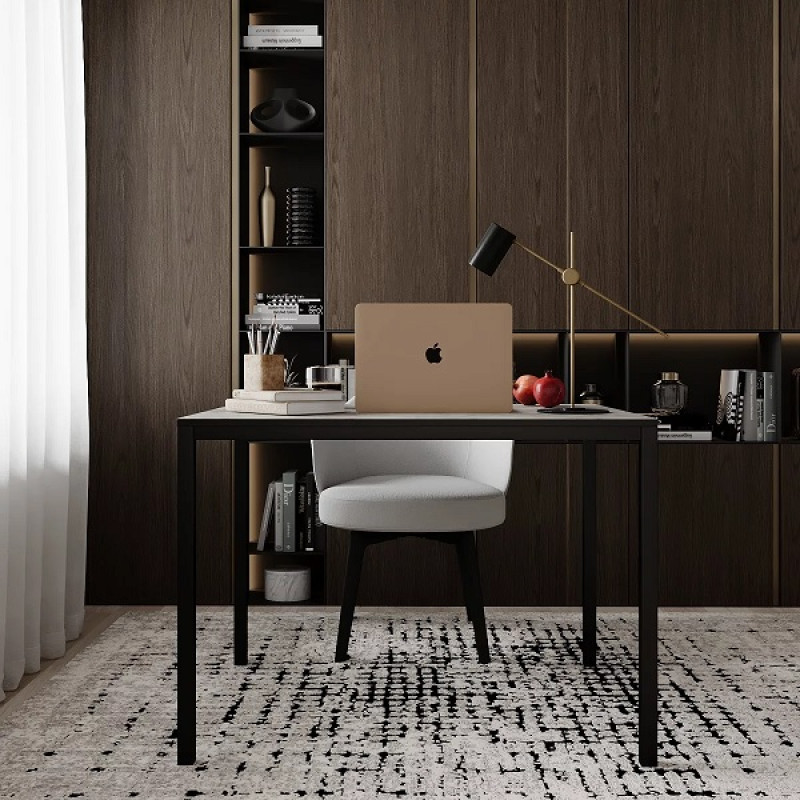 Стол письменный Brevity Loft mid / Бревити Лофт Мид Ателье Светлый / Чёрный ТМ Art In Head
