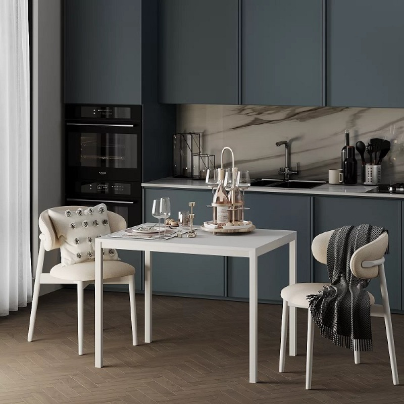 Стол письменный Brevity Loft mid / Бревити Лофт Мид Белый Бриллиант ТМ Art In Head