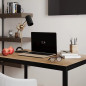 Стол письменный Brevity Loft mid / Бревити Лофт Мид Дуб Крафт Золотой / Чёрный ТМ Art In Head