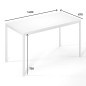 Стол рабочий Brevity Loft standart / Бревити Лофт Стандарт Белый Бриллиант ТМ Art In Head