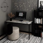 Стол рабочий Brevity Loft standart / Бревити Лофт Стандарт Ателье Светлый / Чёрный ТМ Art In Head