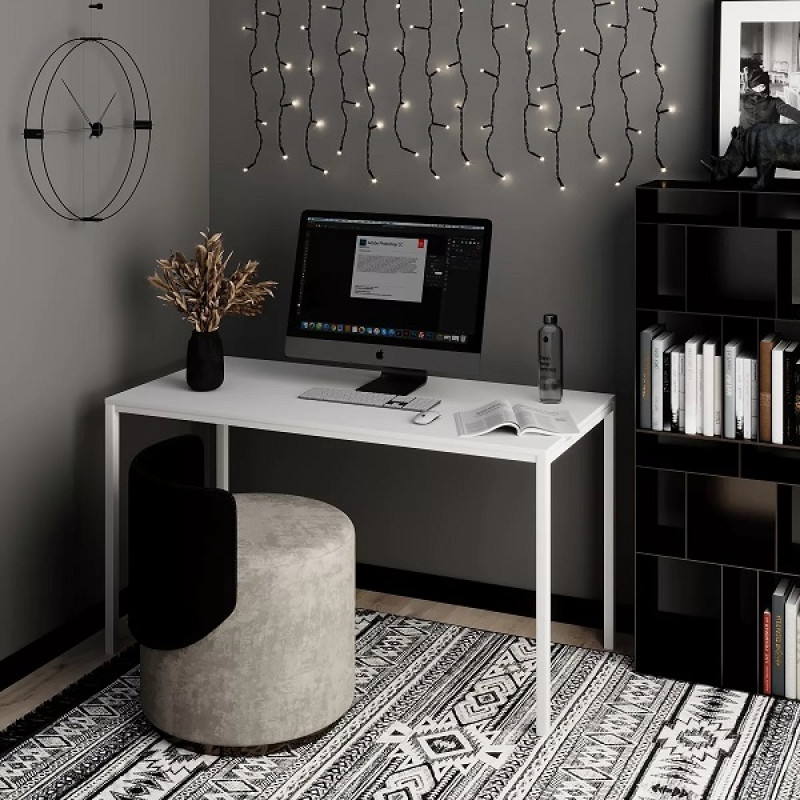 Стол рабочий Brevity Loft standart / Бревити Лофт Стандарт Белый Бриллиант ТМ Art In Head
