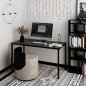 Стол рабочий Brevity Loft standart / Бревити Лофт Стандарт Графит Серый / Чёрный ТМ Art In Head