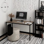 Стол рабочий Brevity Loft standart / Бревити Лофт Стандарт Дуб Винтаж Оксид / Чёрный ТМ Art In Head