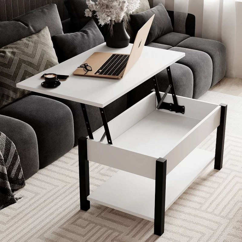 Стол-трансформер Desk 2.0 / Деск 2.0 Белый Бриллиант / Чёрный ТМ Art In Head