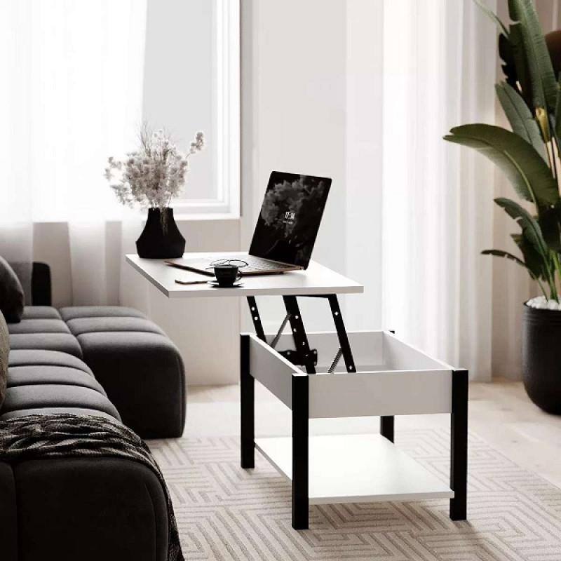 Стол-трансформер Desk 2.0 / Деск 2.0 Белый Бриллиант / Чёрный ТМ Art In Head